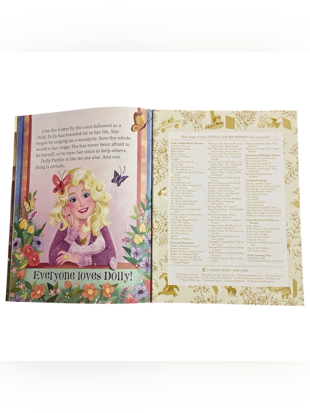 My Little Golden Book About Dolly Parton by Deborah Hopkinson Book 2021 - Picture 5 of 7